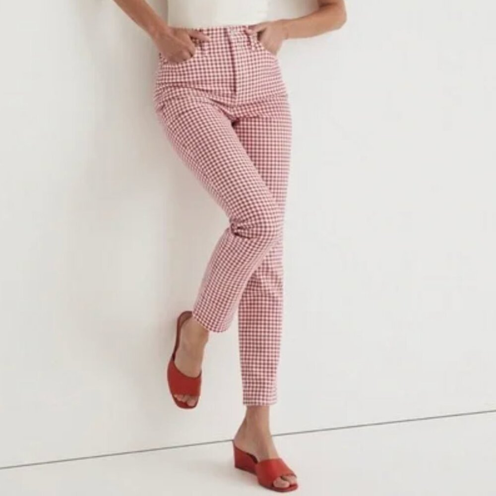 Madewell The Perfect Vintage Jean in Gingham Check